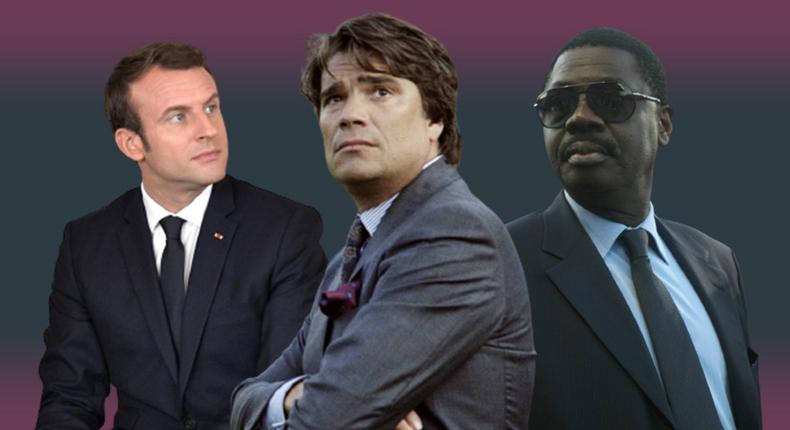 Macron-Tapie-Pape Diouf