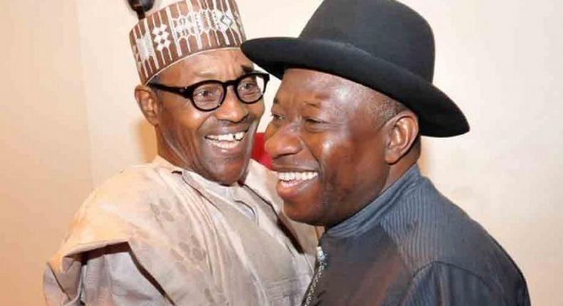 President Muhammadu Buhari and ex-president, Goodluck Jonathan