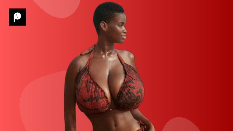 large breast swimsuit