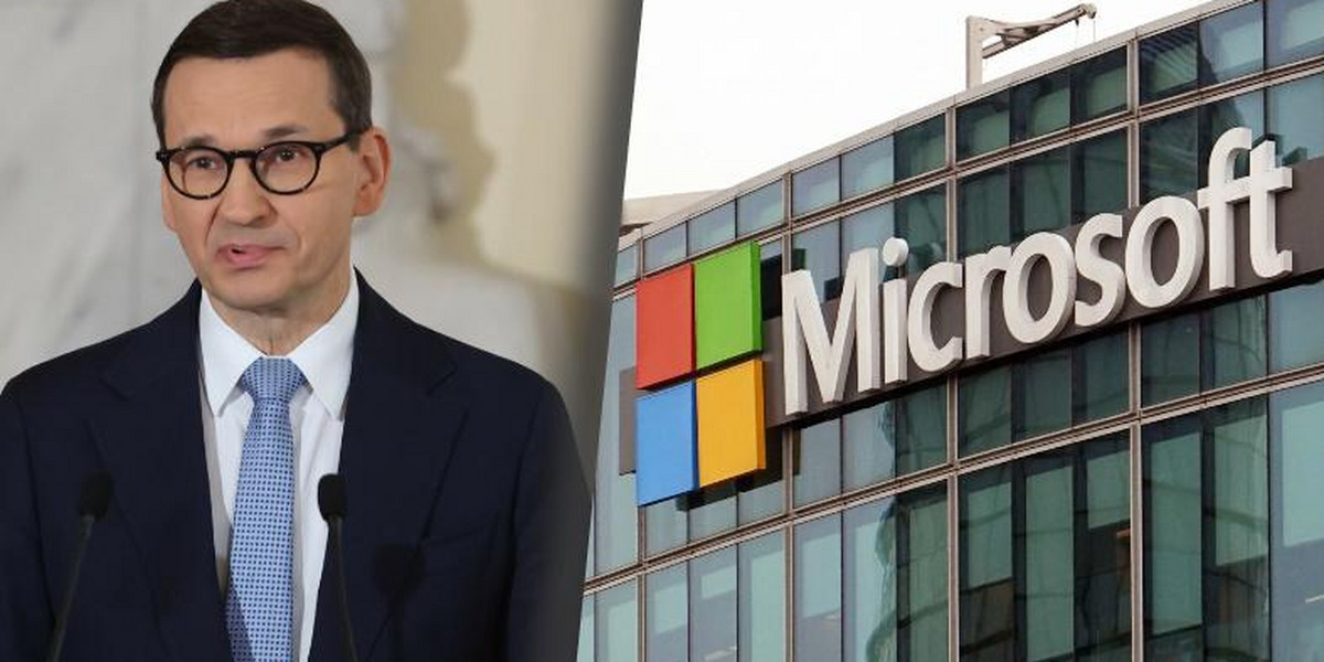 Premier Mateusz Morawiecki ogłosił inwestycję Microsoftu w Polsce