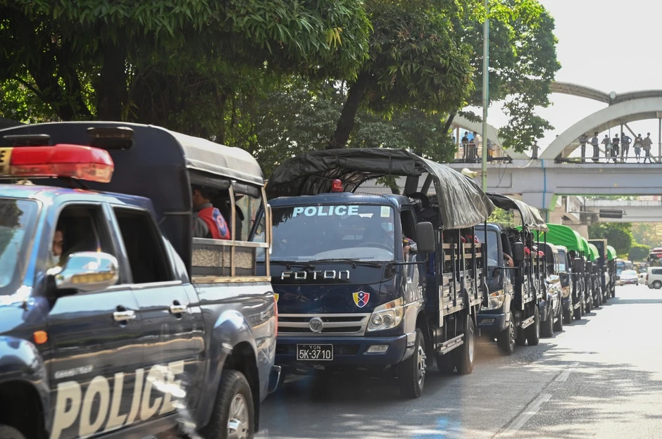 Vojni puč u Mjanmaru - Jangon