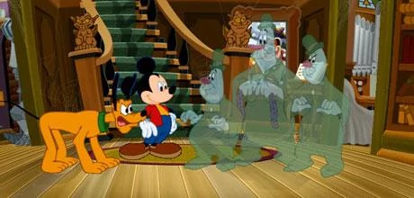 Screen z gry "Myszka Miki: Naukowe potyczki z duchami"