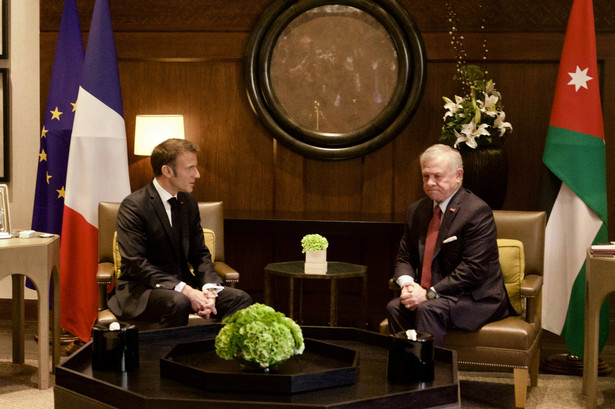 Emmanuel Macron i Abdullah II