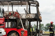 BRZEG AUTOSTRADA A4 KARAMBOL OFIARY