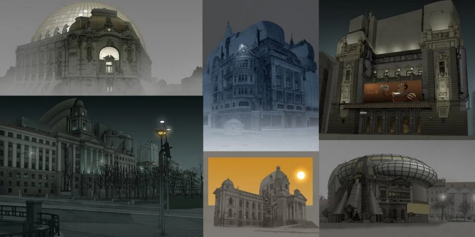 Beograd u budućnosti: Geodetski zavod, zgrada SANU, Narodno pozorište, Ministarstvo železnica, Dom Narodne skupštine i Predsedništvo Srbije