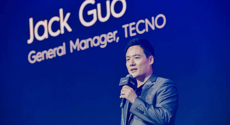 General Manager of TECNO, Jack Guo, delivers an opening speech