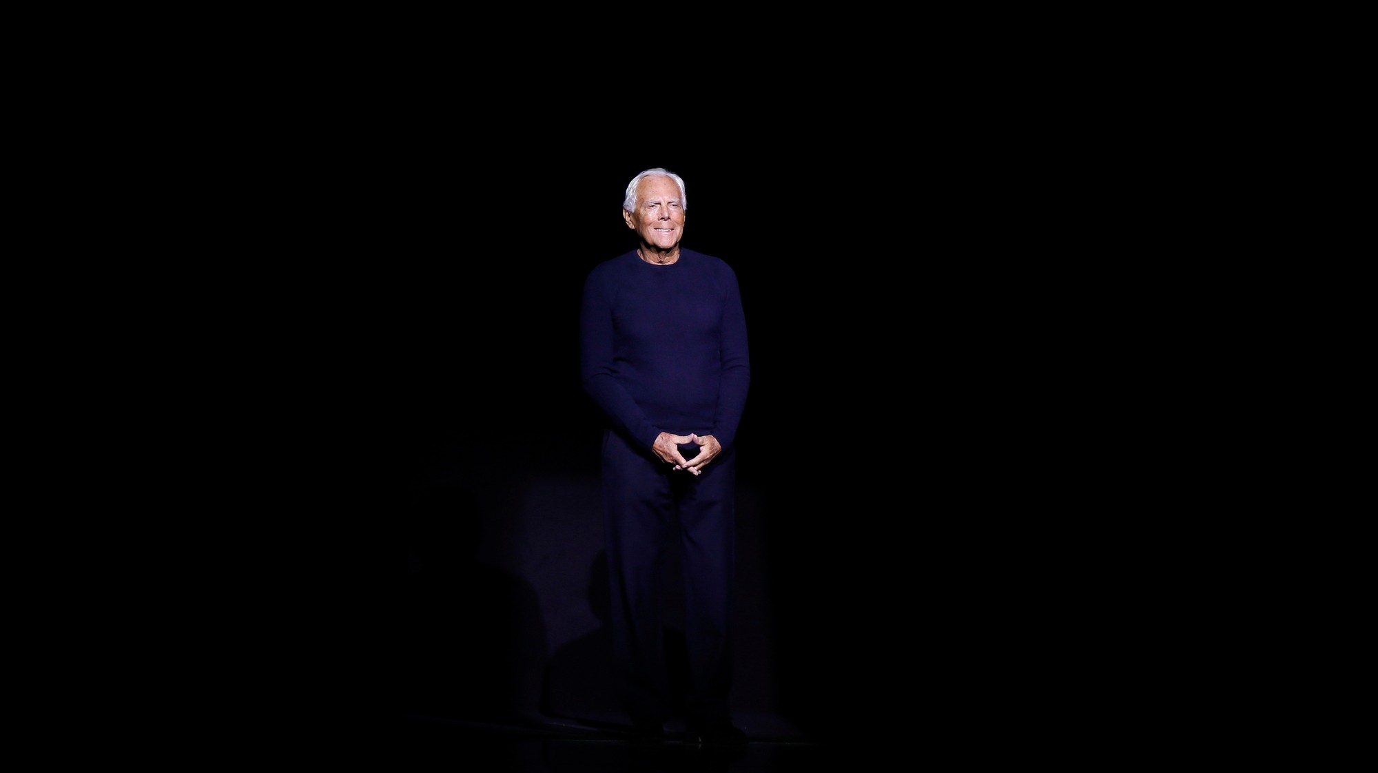 Módny návrhár Giorgio Armani.