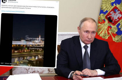 "Zamach na Putina". Dwa drony uderzyły w Kreml [WIDEO]