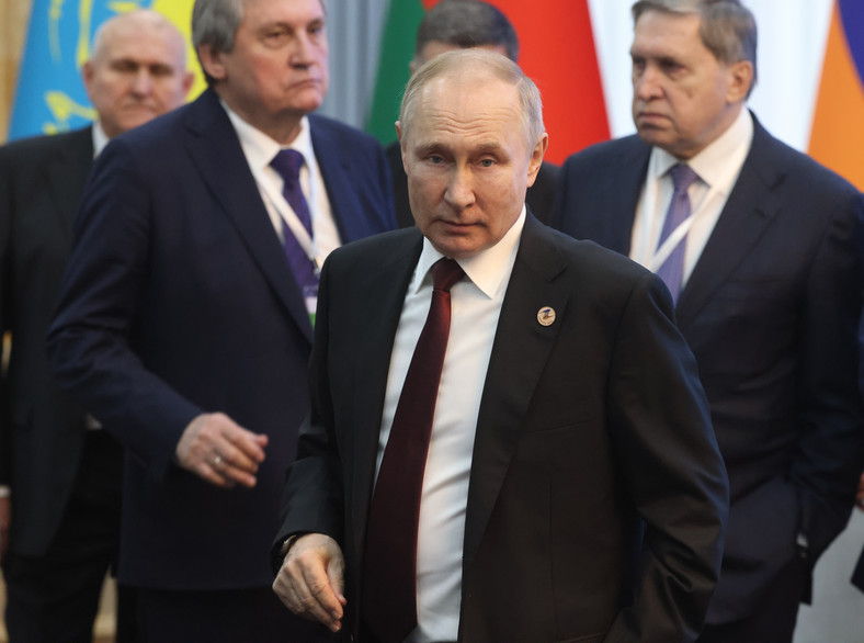 Prezydent Rosji Władimir Putin w Biszkeku, 9 grudnia 2022 r.