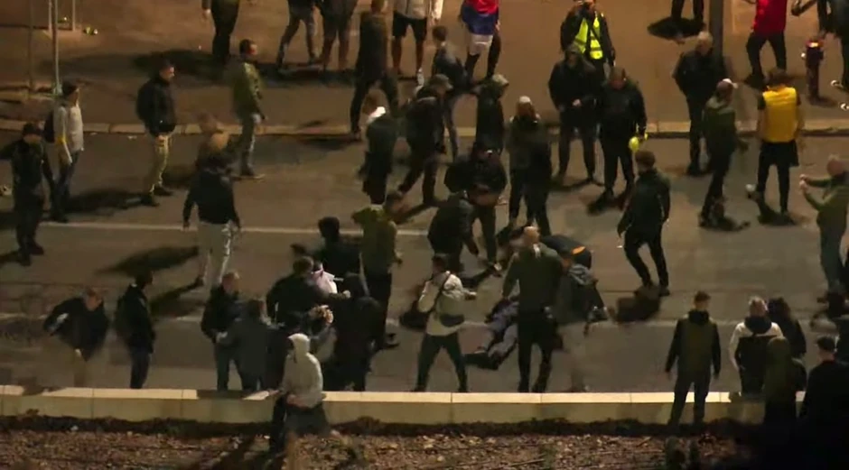 Tuča na Trgu Nikole Pašića