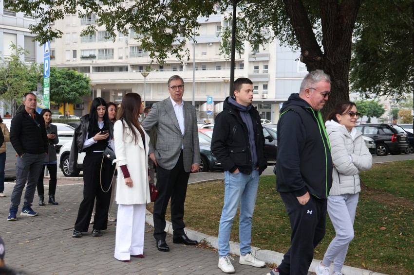 Aleksandar Vučić na glasanju