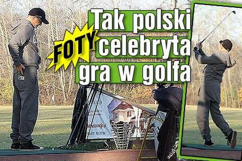 Tak polski celebryta gra w golfa. ZDJĘCIA