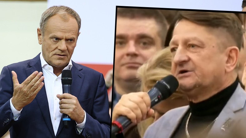 Donald Tusk i Ryszard Majdzik