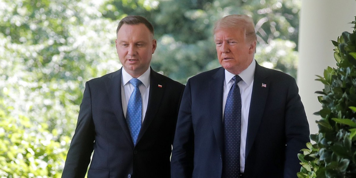 Andrzej Duda i Donald Trump