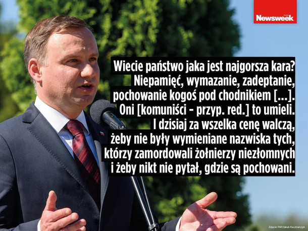 andrzej duda, cytaty, pogrzeb inki