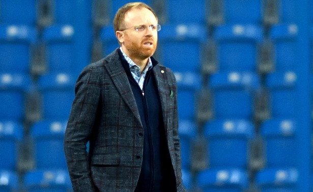 Trener zespołu Lechia Gdańsk Piotr Stokowiec