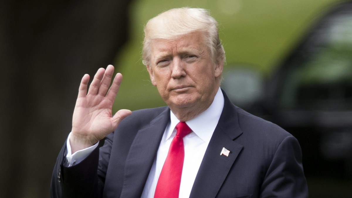 US President Donald J. Trump departs the White House