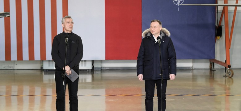 NATO udostępni Ukrainie lotniska i samoloty? Odpowiedź Dudy i Stoltenberga