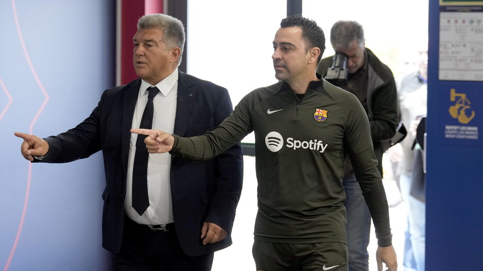 Joan Laporta i Xavi Hernandez