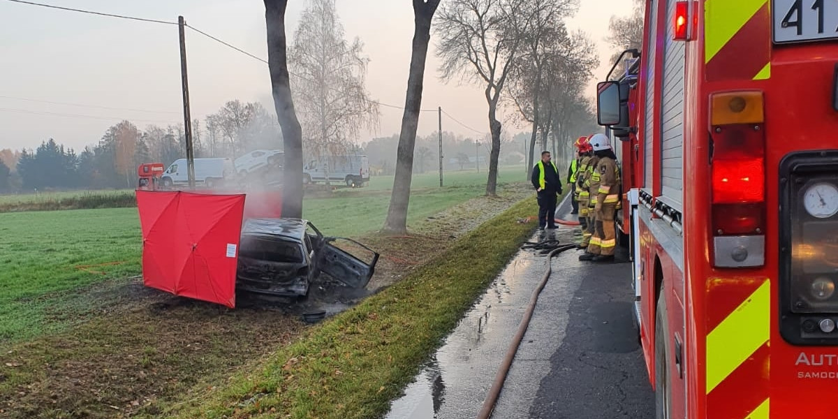 Tragedia pod Nowym Dworem. Zginął młody mężczyzna