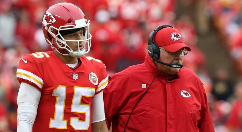 Patrick Mahomes Andy Reid