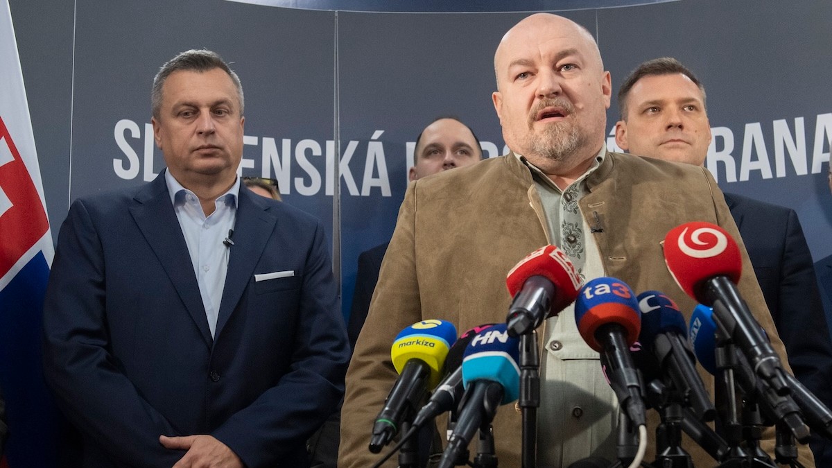 Andrej Danko, Rudolf Huliak a Tomáš Taraba.