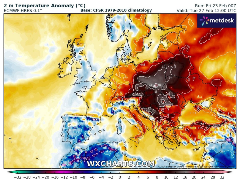 Strumień niezwykłego ciepła dosłownie zatrzyma się nad Europą Środkową