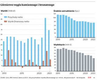 Górnictwo węgla kamiennego i brunatnego