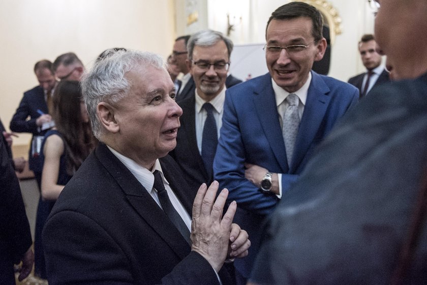 Jarosław Kaczyński i Mateusz Morawiecki