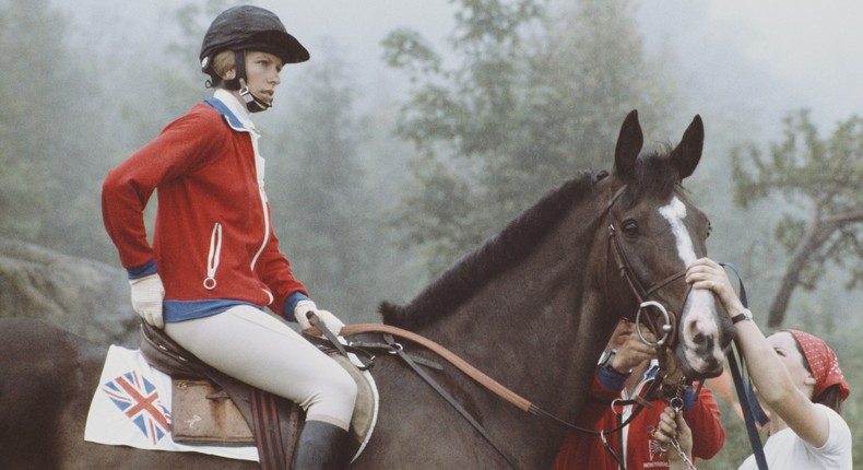 Princess Anne at the Olympics in 1976.Getty Images