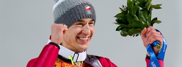 Kamil Stoch cieszy się ze zwycięstwa w Soczi