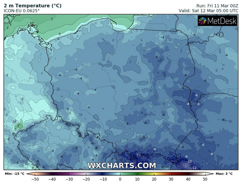 W nocy w całym kraju będzie mroźno