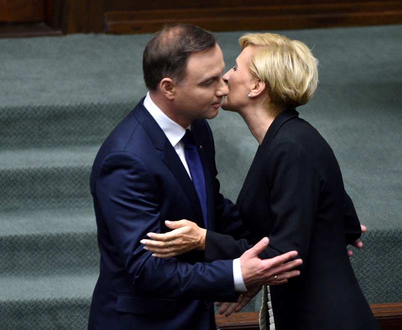 Andrzej Duda i Agata Kornhauser-Duda