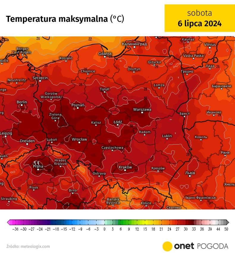 W sobotę czeka nas powrót upałów, ale nie tak dużych, jak w ostatnich dniach