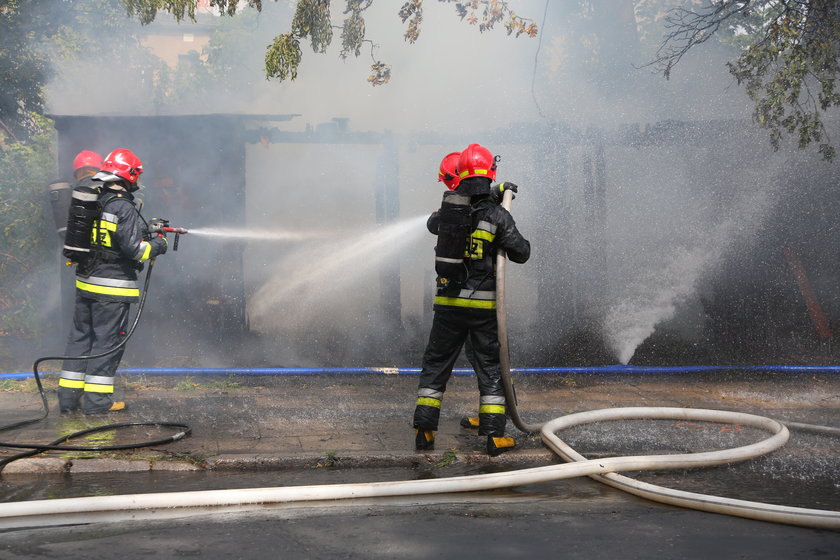 Pożar przy ul. Bednarskiej 