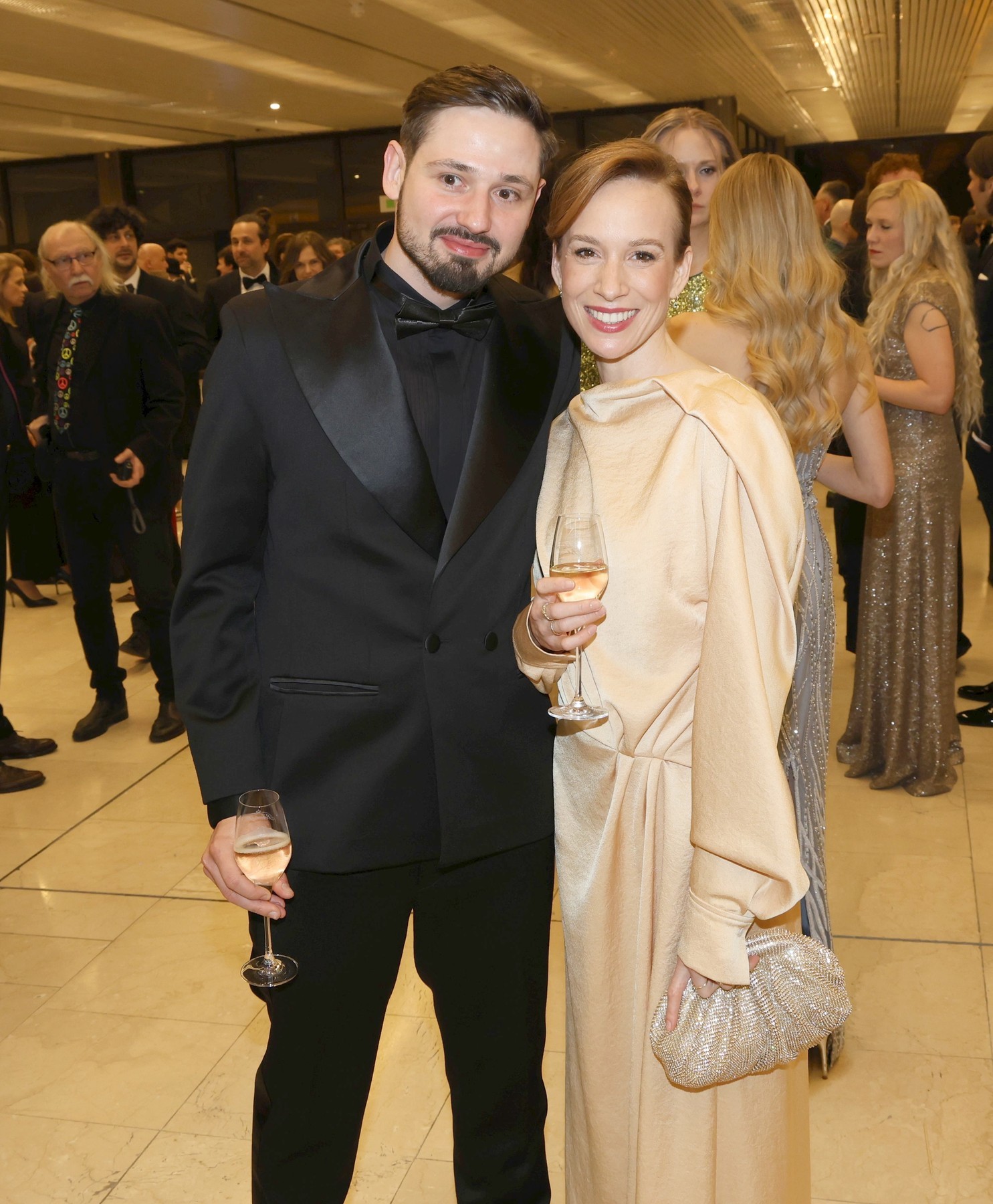 Odovzdávanie ocenení Český lev: Táňa Pauhofová a Jonatán Pastirčák. 