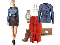 Pomiędzy luzem a elegancją: STYLIZACJE z dżinsową koszulą