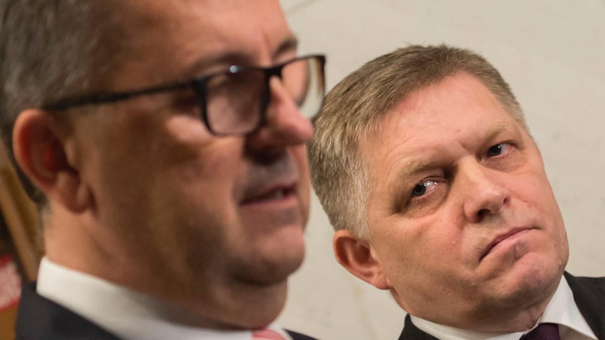 Martin Glváč a Robert Fico