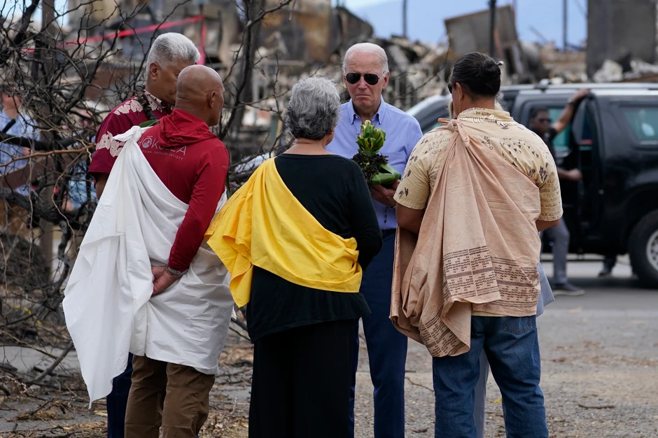 Poseta Džoa Bajdena Lahajni na ostrvu Maui, Havaji, nakon katastrofalnih požara