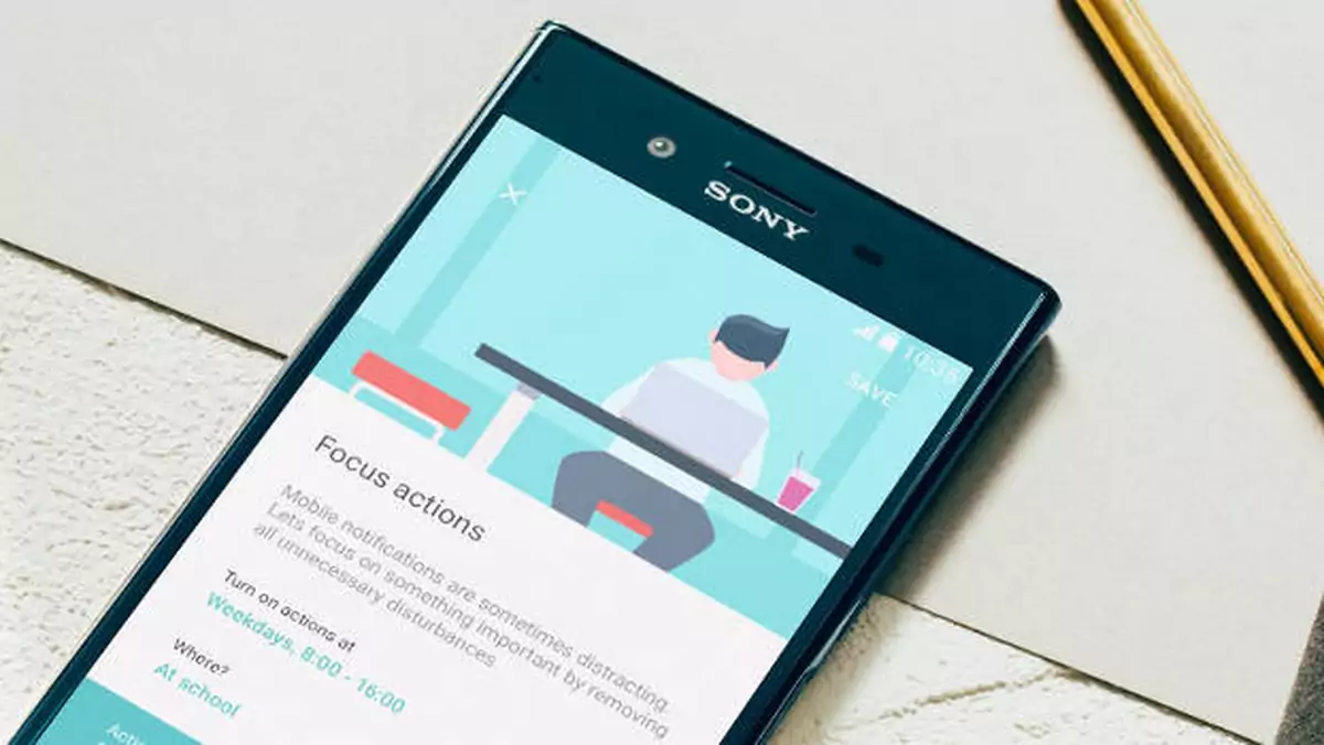 Sony Xperia XZ2 Compact w wersji prototypowej na zdjęciu