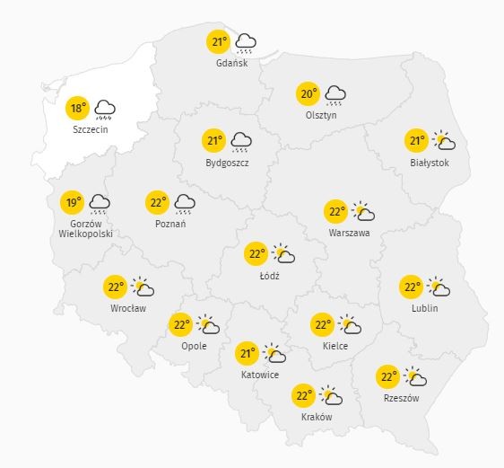 Pogoda na czwartek