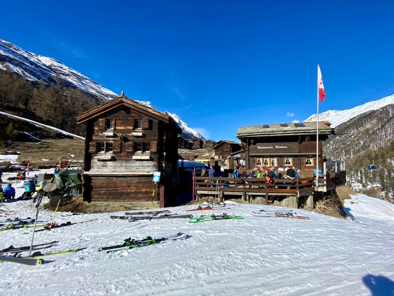 Końcowe odcinki zjazdu do Zermatt