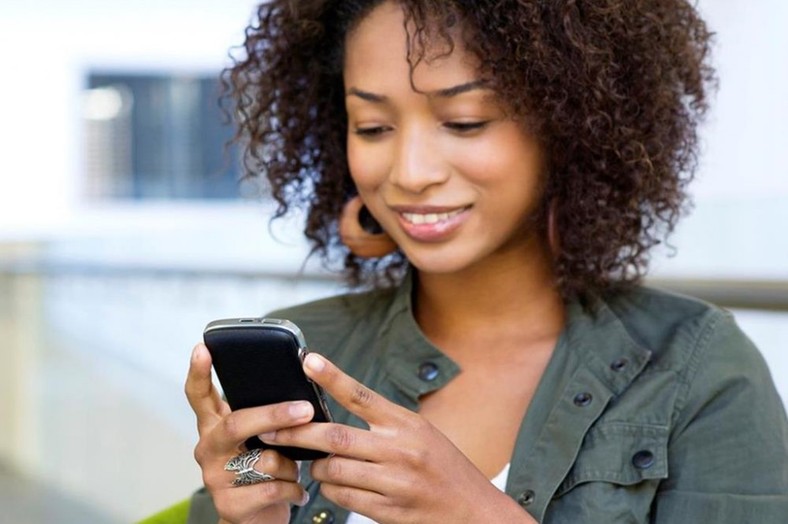 Woman on phone (Courtesy) 