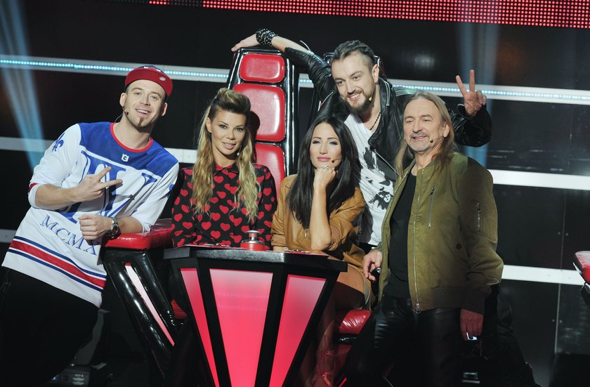 Edyta Górniak z trenerami piątek edycji "The Voice of Poland"