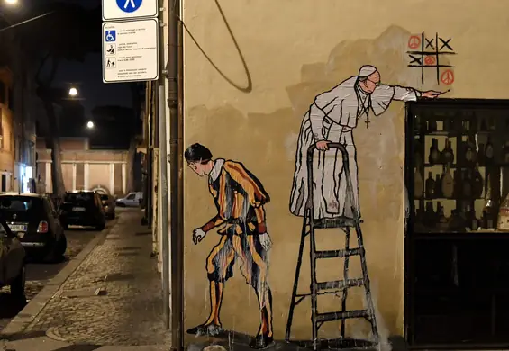 Street art to nie wandalizm! Nawet księża niezadowoleni z usunięcia kapitalnego muralu z papieżem Franciszkiem