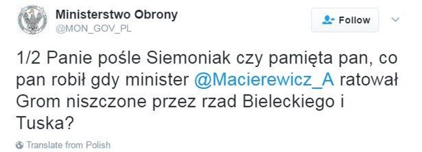 Żenujące wpisy na Twitterze ministerstwa obrony