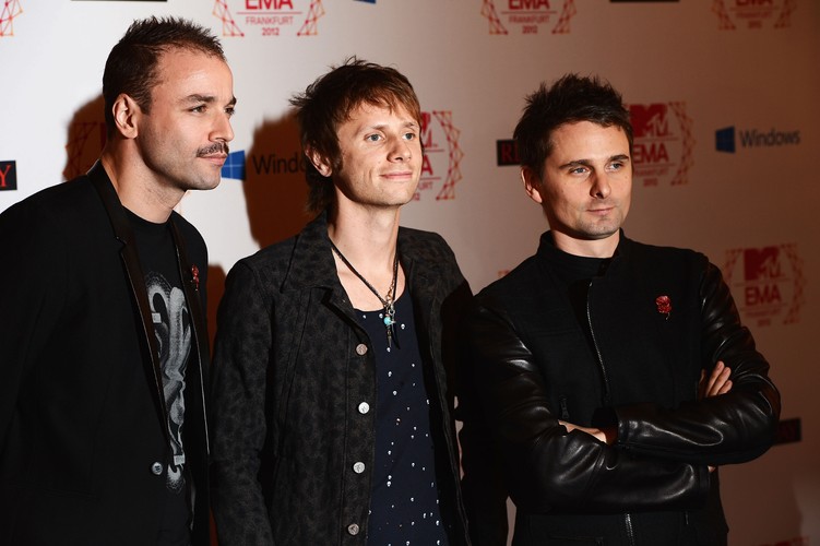 Muse na czerwonym dywanie MTV Europe Music Awards (EMA) 2012