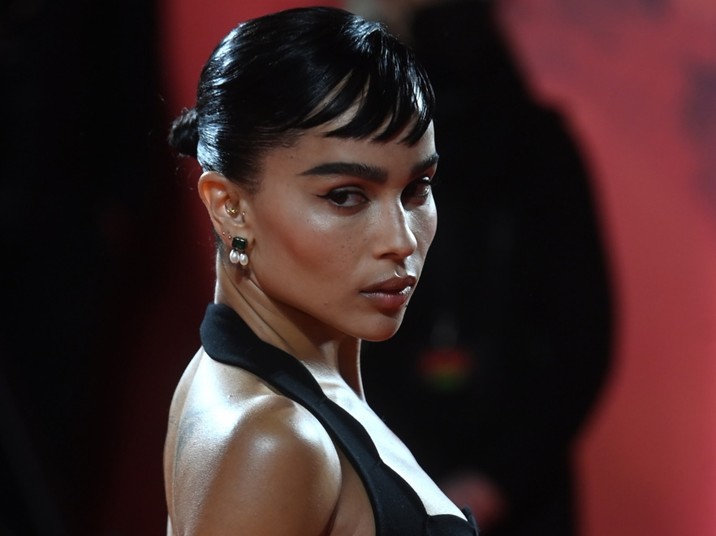 Zoe Kravitz na londyńskim pokazie nowej części przygód Batmana.