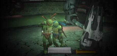 Screen z gry "TMNT Wojownicze Żółwie Ninja"