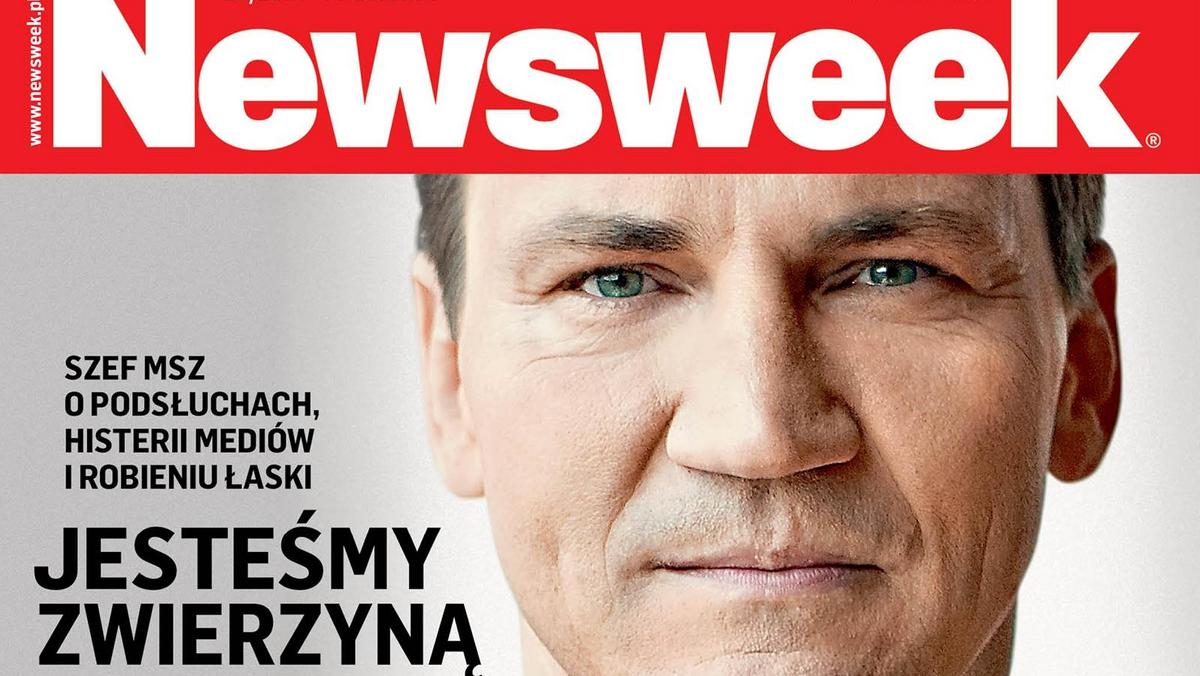 Radoslaw Sikorski, Newsweek, 29/2014, zapowiedz, okladka